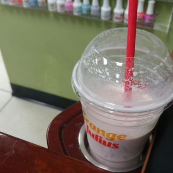 TLC Nails & Spa - Sippin my shake and getting my mani/pedi. I love this place!! - Nail Salons Near Me - Houston, Texas