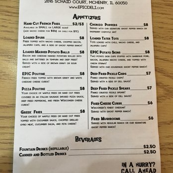 Epic Deli - Delis Near Me - Mchenry, Illinois
