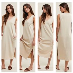 Uneeke Boutique - T-shirt dress, vnk, side slit & pockets