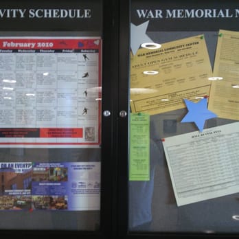 War Memorial Community Center - Display for calendar events - Recreation Centers Near Me - Daly City, California