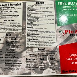 PieZano Pizzeria - New Menu