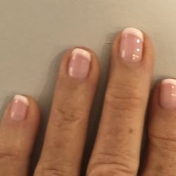 American Nails - Gel French manicure.