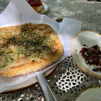 Jardin - Best Naan in SA and some kind of dip with rose petals - Mediterranean Near Me - San Antonio, Texas Jardin - Best Naan in SA and some kind of dip with rose petals - Mediterranean Near Me - San Antonio, Texas