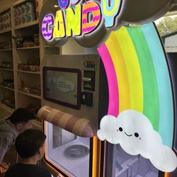 Sasquatch's Candy Den - Cotton candy machine.