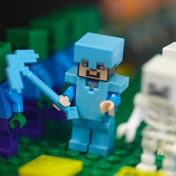 Bricks and Minifigs San Antonio - Come see Diamond Steve and all of our other LEGO® minifigures on display!