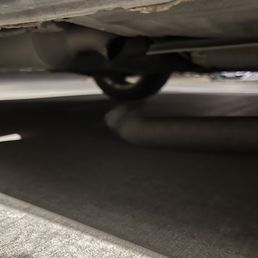 Muffler detached and reattached Muffler detached and reattached