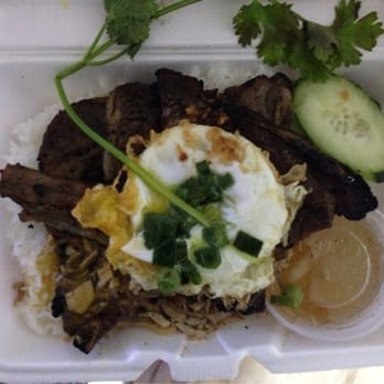 Gia Lam - Com Suon Bi Cha - grilled pork chop, shredded pork, egg patty on rice $7.25 - Vietnamese Near Me - Brooklyn, New York Gia Lam - Com Suon Bi Cha - grilled pork chop, shredded pork, egg patty on rice $7.25 - Vietnamese Near Me - Brooklyn, New York
