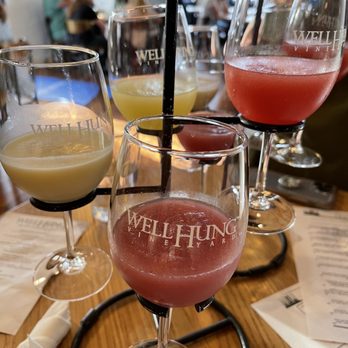 Well Hung Vineyard - Wine slushie flight! - Wine Bars Near Me - Charleston, South Carolina Well Hung Vineyard - Wine slushie flight! - Wine Bars Near Me - Charleston, South Carolina