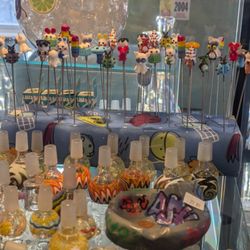 Samaritan Smoke Shop - Pokers & bowls in our accessories case.