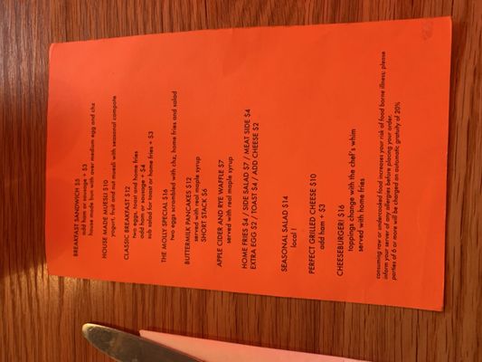 Menu photo 1 Neon Newt Becket, MA