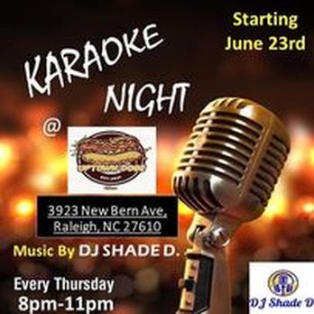 Uptown Dogs - karaoke night flyer - Hot Dogs Near Me - Raleigh, North Carolina Uptown Dogs - karaoke night flyer - Hot Dogs Near Me - Raleigh, North Carolina