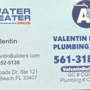 Valentin Builders Plumbing Services - Contact information - Plumbing Near Me - West Palm Beach, Florida Valentin Builders Plumbing Services - Contact information - Plumbing Near Me - West Palm Beach, Florida