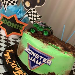 My sons Monster jam cake My sons Monster jam cake