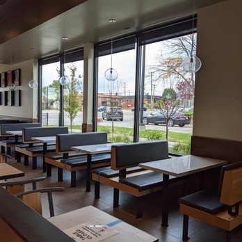 Panda Express - Most of us placed to-go orders. But the dining room was open and tables were marked to help with social distancing. - Chinese Near Me - Novi, Michigan Panda Express - Most of us placed to-go orders. But the dining room was open and tables were marked to help with social distancing. - Chinese Near Me - Novi, Michigan