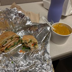 The Porch Cafe & Catering - The butternut squash bisque was exceptional! The pork sandwich had a lot of meat and the the pickled carrots and arugula