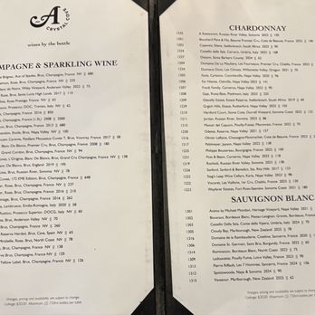 A Crystal Cove - Wine by the Bottle Catalog (June 2026) - New American Near Me - Newport Beach, California
