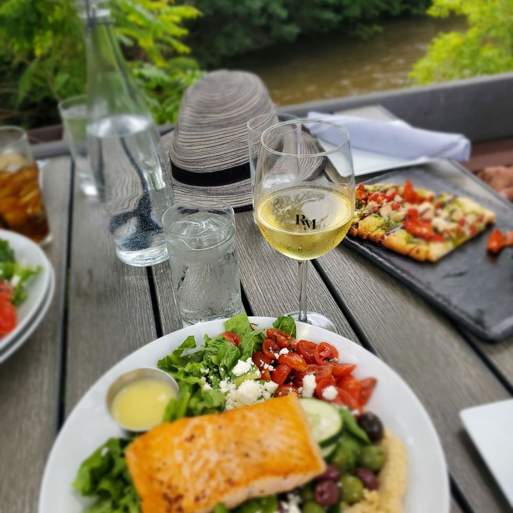 The River Merchant - Cyprus Salad with salmon was divine - New American Near Me - Kent, Ohio The River Merchant - Cyprus Salad with salmon was divine - New American Near Me - Kent, Ohio