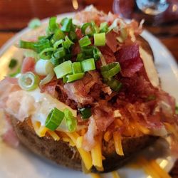 Capt. Anderson's Restaurant - Fully loaded baked potato