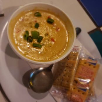 Crabby's Beachside Pavilion - The bland clam chowder - Seafood Near Me - Clearwater Beach, Florida Crabby's Beachside Pavilion - The bland clam chowder - Seafood Near Me - Clearwater Beach, Florida
