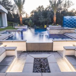 Astra Construction & Design - Sunken Fire Pit and Pool