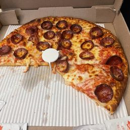 What's left of the pepperoni pizza when I remembered to take the pic! lol What's left of the pepperoni pizza when I remembered to take the pic! lol