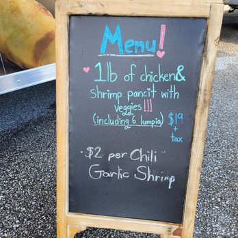 The Lumpia Lady - Menu, a rather simple one - Filipino Near Me
