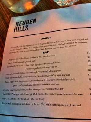 Menu photo 8 Reuben Hills Surry Hills, NSW