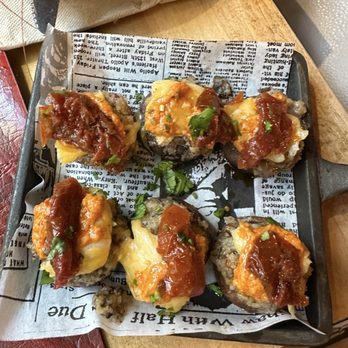 TAPS - Stuffed mushrooms - Tapas Bars Near Me - Barcelona, B TAPS - Stuffed mushrooms - Tapas Bars Near Me - Barcelona, B