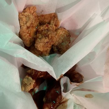 Wings Etc - 5 sweet chili boneless wings, 5 bbq boneless wings. - Chicken Wings Near Me - Portage, Michigan Wings Etc - 5 sweet chili boneless wings, 5 bbq boneless wings. - Chicken Wings Near Me - Portage, Michigan