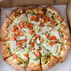 Angelina's Famous Pizza - Small Pesto Chicken Pizza!!