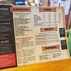 Sharp's Tavern - Menu 1 of 2