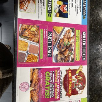 Los 2 Pollos - Menu 2023 - Mexican Near Me - Rolling Meadows, Illinois