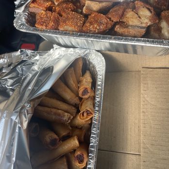 Kainan Sa Kanto - 100 piece Shanghai, 1/2 tray lechon kawali - Filipino Near Me - Lakewood, California