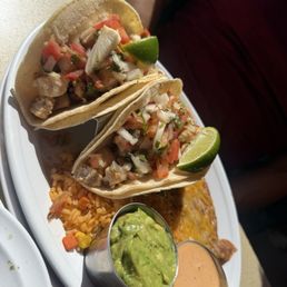 Fish Tacos, they were delicious! Fish Tacos, they were delicious!