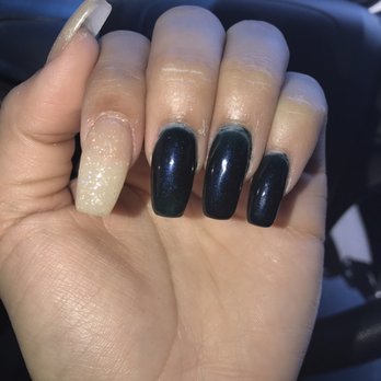 Fancy Nails & Tattoos - i requested coffin shaped nails, instead i got this. - Nail Salons Near Me - La Quinta, California Fancy Nails & Tattoos - i requested coffin shaped nails, instead i got this. - Nail Salons Near Me - La Quinta, California