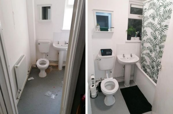 Before and After - Sample of my cleaning services.