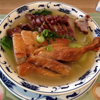 Lu Fung - Roast Duck and Char Siu Pork with Egg Noodle Soup - Chinese Near Me - Dusseldorf, NW Lu Fung - Roast Duck and Char Siu Pork with Egg Noodle Soup - Chinese Near Me - Dusseldorf, NW