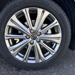 One of the wheels prior to repair One of the wheels prior to repair