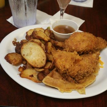 Mason's Grill - Chicken & Waffles w/ hashborowns - American Near Me - Baton Rouge, Louisiana