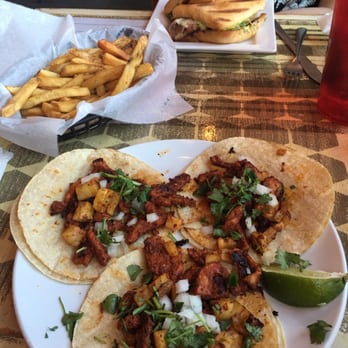 WALK - Had the pork tacos, grilled panini, salt & vinegar fries, and fried pickles! - New American Near Me - Asheville, North Carolina WALK - Had the pork tacos, grilled panini, salt & vinegar fries, and fried pickles! - New American Near Me - Asheville, North Carolina