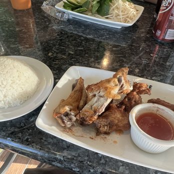 Pho House - Chicken wings and rice. - Vietnamese Near Me - Rosenberg, Texas