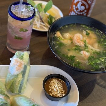 Mo Pho Mi - Shrimp Pho Spring Rolls Mojito - Vietnamese Near Me - Costa Mesa, California Mo Pho Mi - Shrimp Pho Spring Rolls Mojito - Vietnamese Near Me - Costa Mesa, California