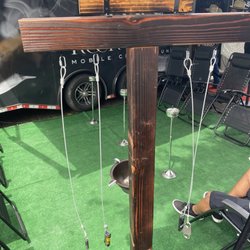 Rock & Chief Mobile Cigar Lounge - An accessory station or tree with everything you need