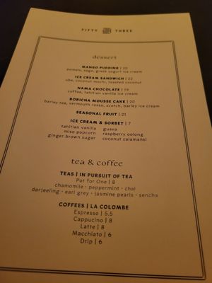Menu photo 5 53 NYC New York, NY Menu photo 5 53 NYC New York, NY