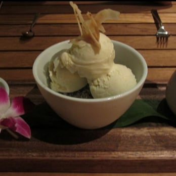 Ka'ana Kitchen - This is what a Coconut Sundae looks like.. Divine!!! - Asian Fusion Near Me - Wailea, Hawaii