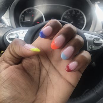 French Nails - Love my SNS design ! - Nail Salons Near Me - Buford, Georgia