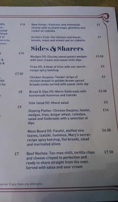 Menu photo 2 Mary & Archie Manchester, XGM Menu photo 2 Mary & Archie Manchester, XGM