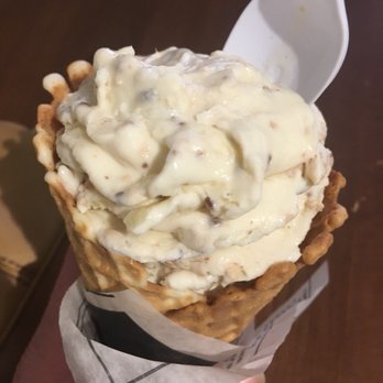 The Red Bean - Vanilla with pineapple and toffee on a house-made waffle cone! - Coffee & Tea Near Me - Annapolis, Maryland