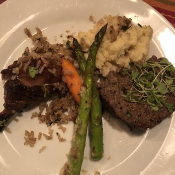 The Periodic Table - Bourbon chicken on left, meatloaf on right - Bars Near Me - Columbia, Maryland
