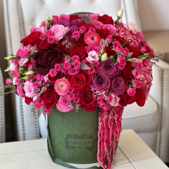 Coral Path Designs - Lady Like in our Victoria Green Boxes - Florists Near Me - Burbank, California